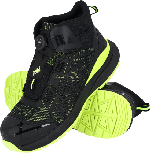 Trzewiki bezpieczne Reis TANG-ROL S1PS – Stabilizacja, System SPINON i Włókno Szklane