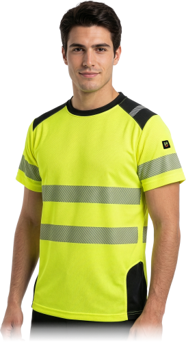 Koszulka T-shirt ostrzegawczy z siateczki LH-TSVIS – Maksymalna wentylacja i widoczność HI-VIS Leber &amp; Hollman