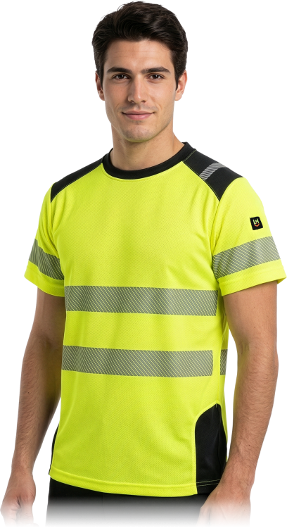 Koszulka T-shirt ostrzegawczy z siateczki LH-TSVIS – Maksymalna wentylacja i widoczność HI-VIS Leber &amp; Hollman