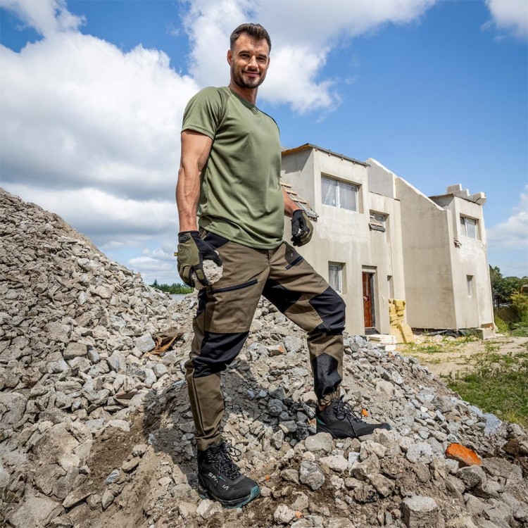 Spodnie robocze do pasa Reis HOBBER – Pancerny splot Canvas i elastyczność 4-way Stretch