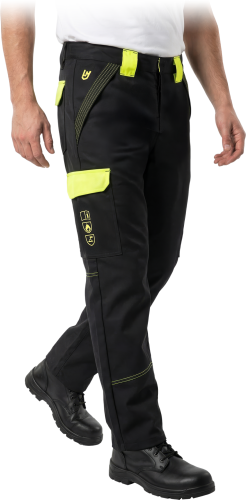 Spodnie spawalnicze ochronne trudnopalne do pasa LH Leber &amp; Hollman 100% bawełniane Specweld-T