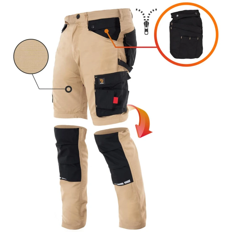 Spodnie robocze ZEUS z odpinanymi nogawkami 2 w 1 Procera
