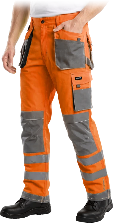 Spodnie Robocze Ostrzegawcze Do Pasa Leber &amp; Hollman FORMEN (LH-FMNX-T) – Wytrzymałe Spodnie Ochronne High-Vis