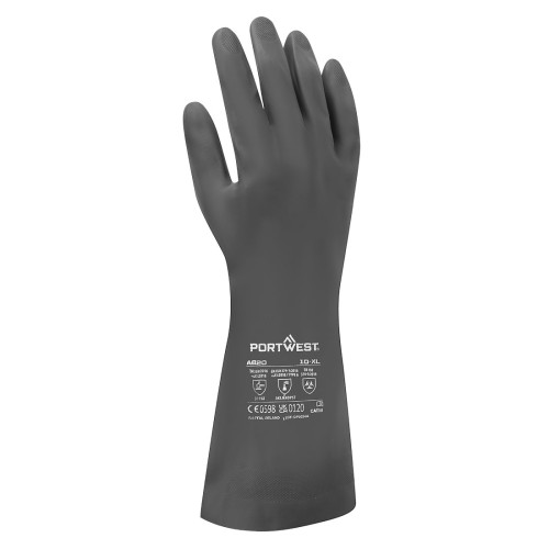 Rękawica Chemiczna Neoprenowa Portwest A820 – Flokowana Bawełną (380 mm)