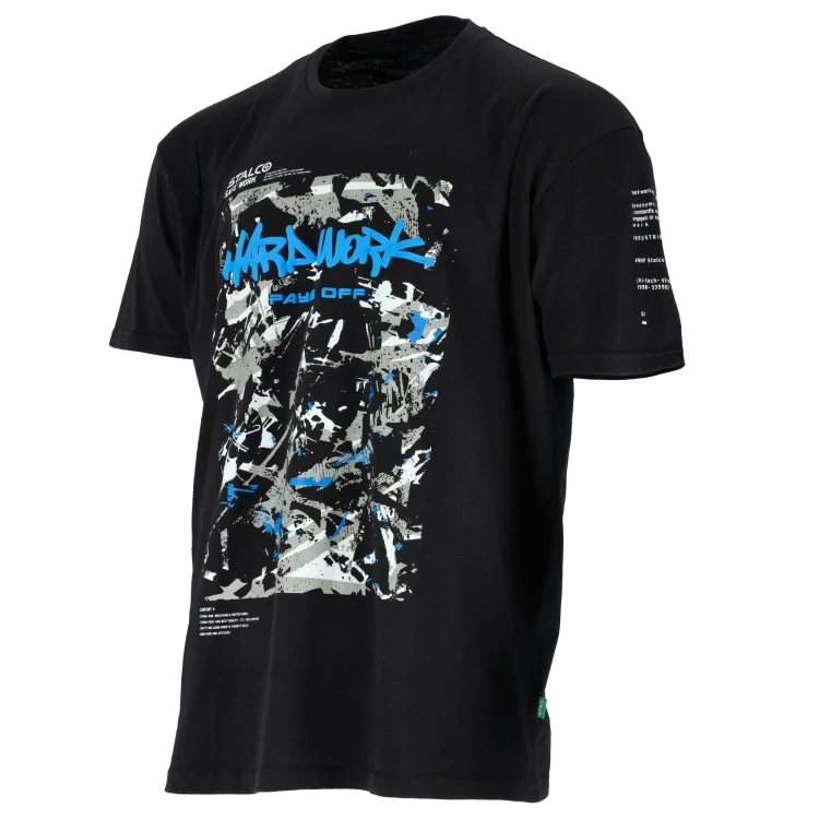 Męski T-shirt Roboczy Stalco BONO PAINTER (100% Bawełna 150 g/m²) – Z Wypukłym Nadrukiem PUFF