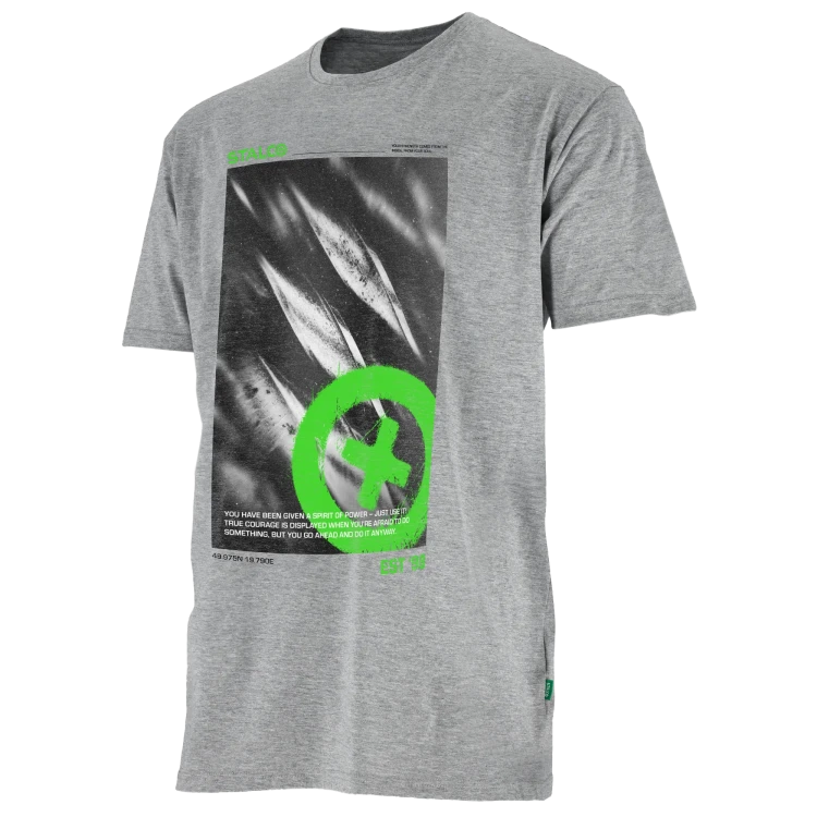 Męski T-shirt Roboczy Stalco BONO STINGER (100% Bawełna 150 g/m²) – Z Graficznym Akcentem