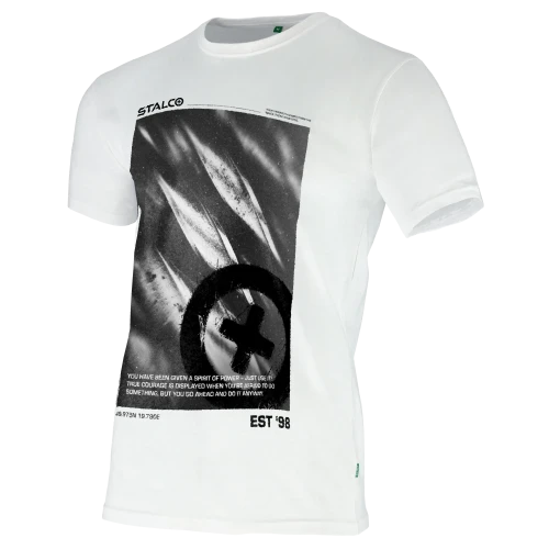 Męski T-shirt Roboczy Stalco BONO STINGER (100% Bawełna 150 g/m²) – Z Graficznym Akcentem