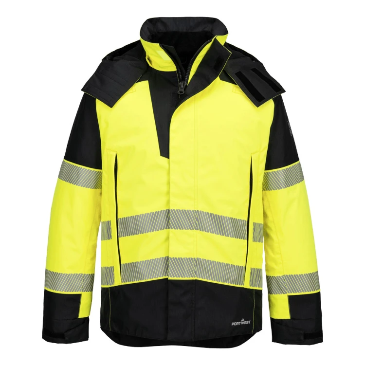 Kurtka Zimowa Trudnopalna i Ostrzegawcza Portwest PW3 FR606 Modaflame Rain