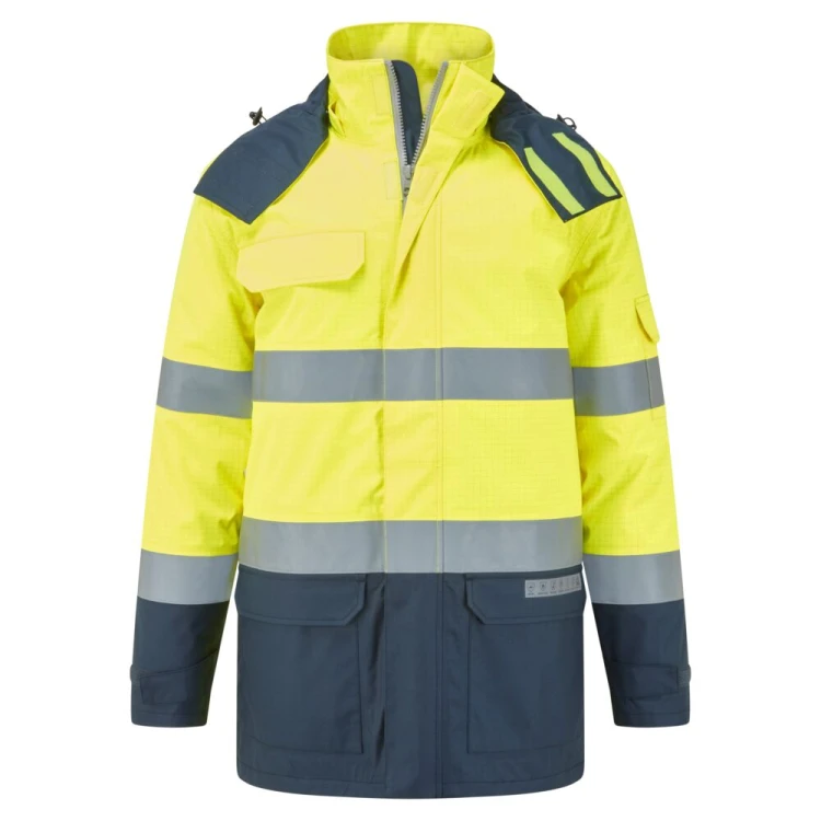Kurtka Zimowa Trudnopalna i Ostrzegawcza Portwest FR617 Bizflame Rain Multi-Norm