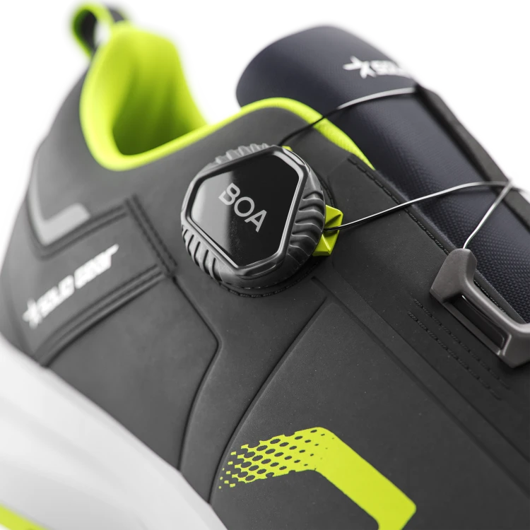 Półbuty Bezpieczne Solid Gear Sonar ESD Green &amp; Blue – Wszechstronne Obuwie Robocze S3S z CORDURA®, BOA® i Podnoskiem NANO