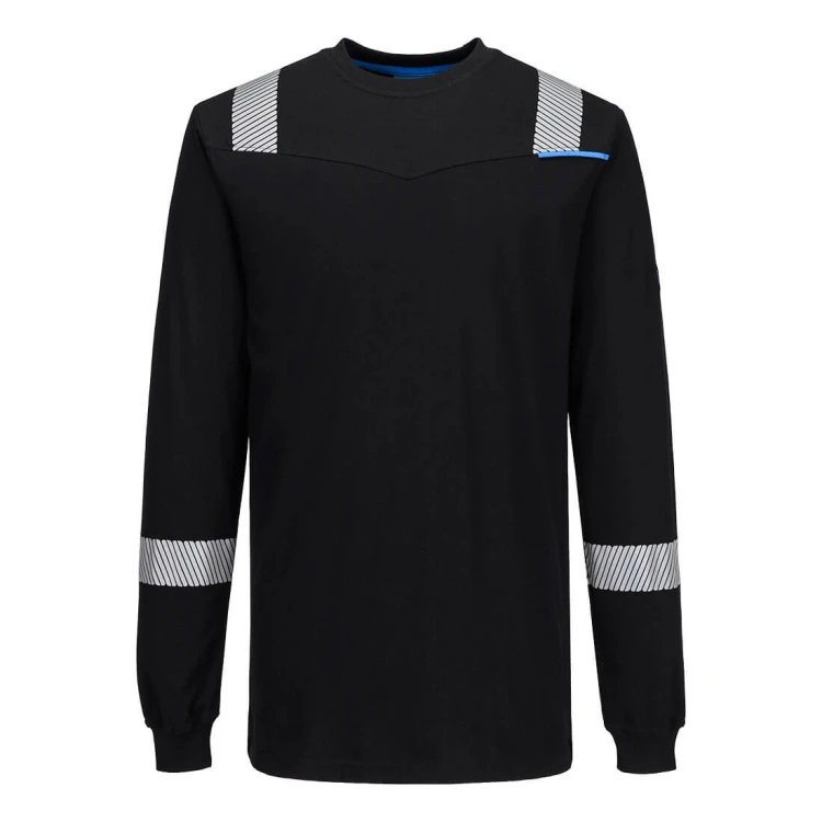 Koszulka Trudnozapalna Antystatyczna Portwest FR751 WX3 Modaflame Knit (Długi Rękaw)