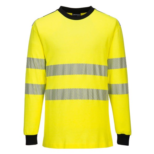 Koszulka Trudnopalna Ostrzegawcza Portwest FR701 PW3 Modaflame Knit (Długi Rękaw)