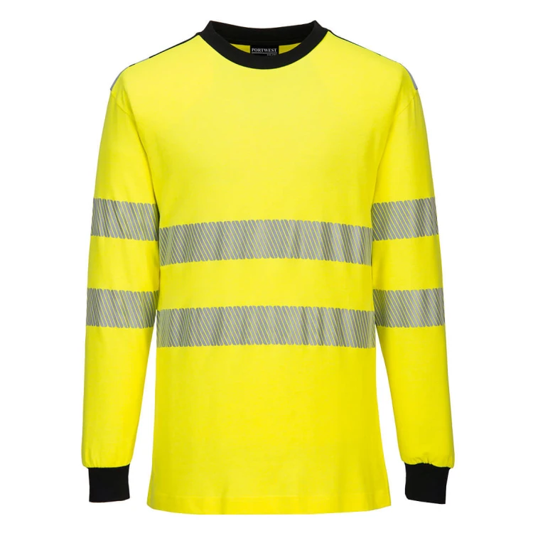 Koszulka Trudnopalna Ostrzegawcza Portwest FR701 PW3 Modaflame Knit (Długi Rękaw)