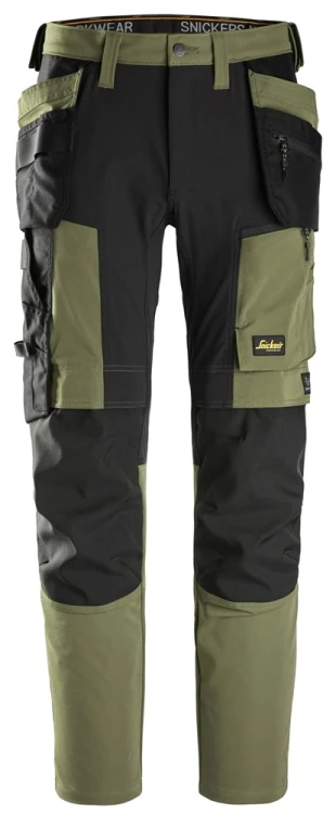 Spodnie Robocze Stretch z Workami Kieszeniowymi Snickers Workwear 6218 AllroundWork