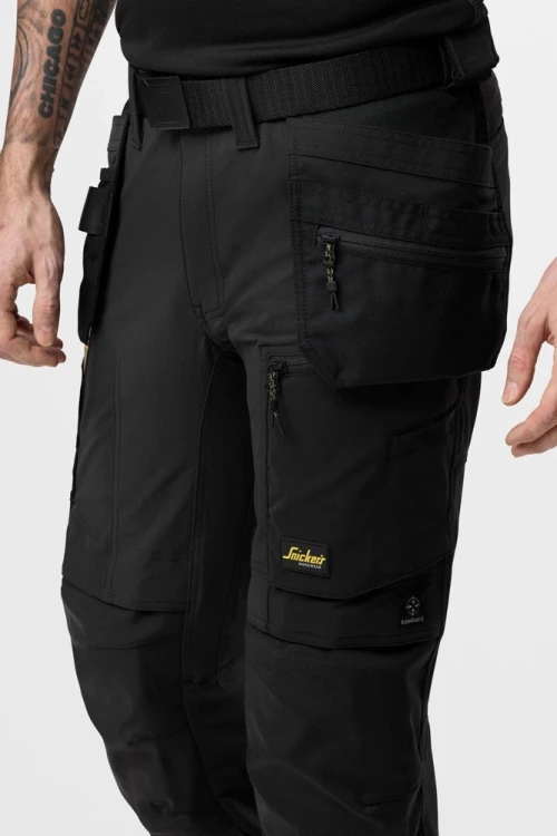 Spodnie Robocze Stretch z Workami Kieszeniowymi Snickers Workwear 6218 AllroundWork