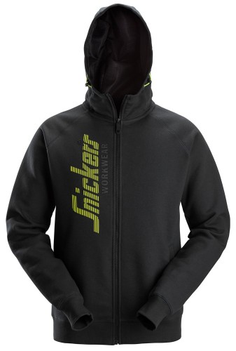 Gruba Bluza Robocza na Suwak Snickers Workwear 2846 Logo z Kapturem