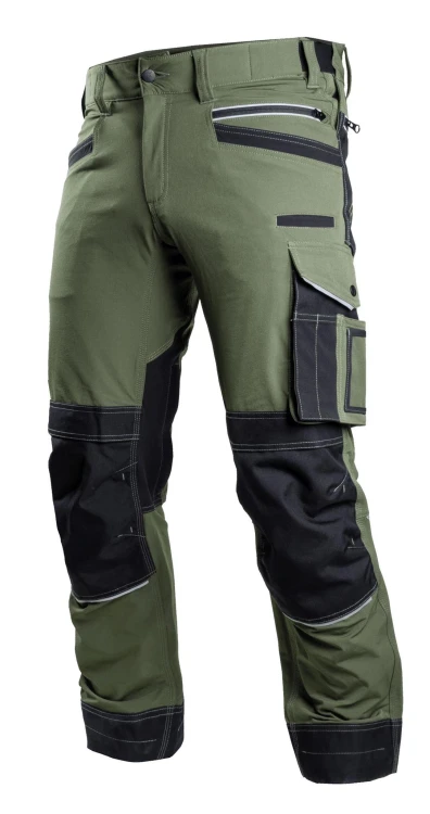 Spodnie Robocze STRETCH LINE STALCO PERFECT – Czarne i Oliwkowe