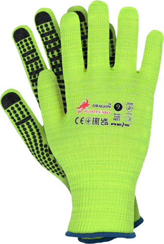 Rękawice Ochronne Przeciwpoślizgowe FLOATEX-NEO – Poliestrowe Hi-Vis z Powleczeniem PCV