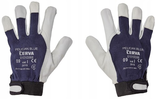 Rękawice robocze ochronne PELICAN BLUE CERVA