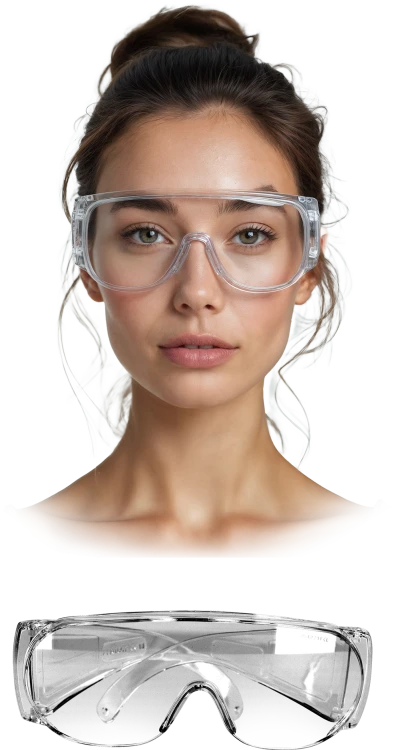 Przeciwodpryskowe Okulary Ochronne REIS GOG-ICE