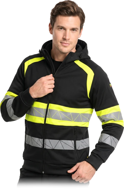 Męska Bluza Ostrzegawcza Rozpinana Leber &amp; Hollman LH-RAUTEX-DS B