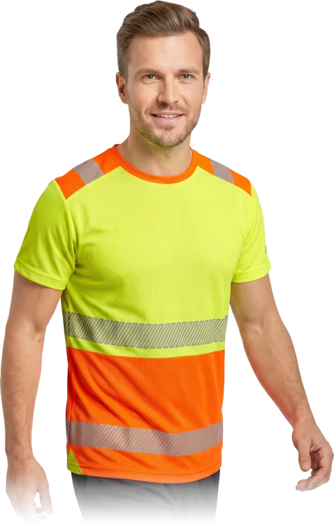T-shirt ostrzegawczy z siateczki Reis IGUANA-TS – Ekstremalna wentylacja i widoczność HI-VIS
