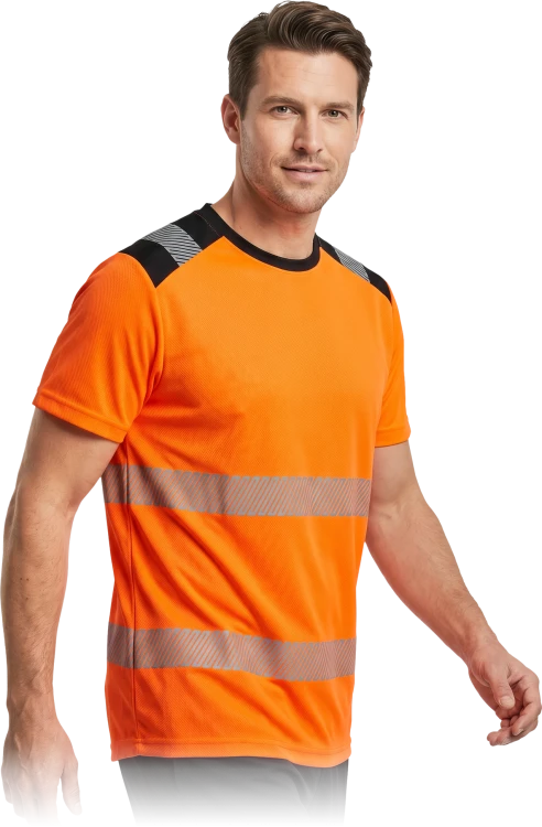 T-shirt ostrzegawczy z siateczki Reis IGUANA-TS – Ekstremalna wentylacja i widoczność HI-VIS