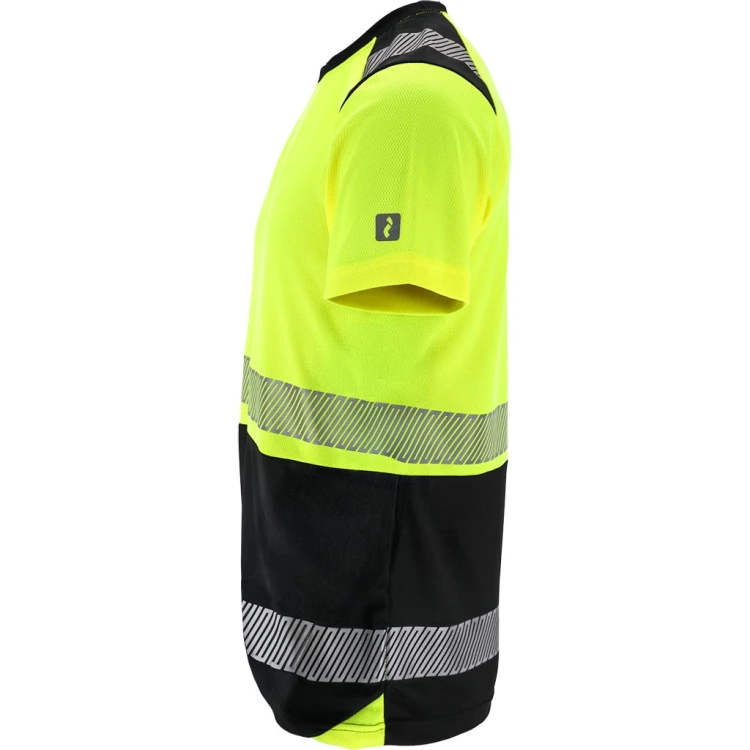 T-shirt ostrzegawczy z siateczki Reis IGUANA-TS – Ekstremalna wentylacja i widoczność HI-VIS