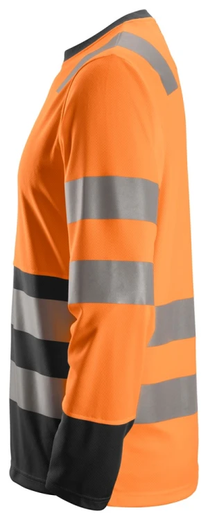 T-shirt Odblaskowy z Długim Rękawem Snickers Workwear 2433 High-Vis EN ISO 20471/2