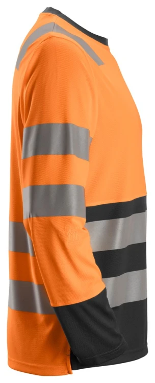 T-shirt Odblaskowy z Długim Rękawem Snickers Workwear 2433 High-Vis EN ISO 20471/2