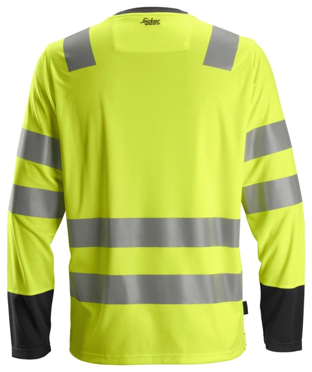 T-shirt Odblaskowy z Długim Rękawem Snickers Workwear 2433 High-Vis EN ISO 20471/2